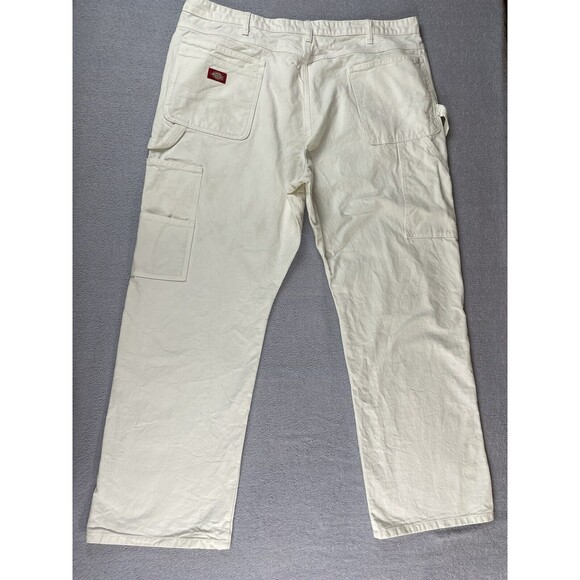 Dickies Classic Y2K Painters Pants Men’s Size 44x32 White Straight Leg Pockets - Picture 6 of 16